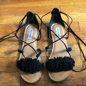 Ruffle gladiator sandal